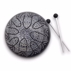 Happy - Trommel mit OM - Mandala - Gravur - 16cm