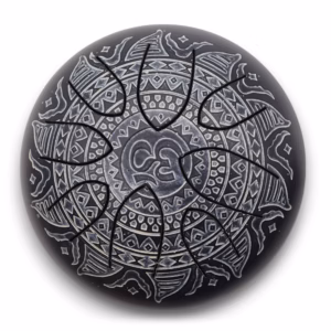 Happy - Trommel mit OM - Mandala - Gravur - 16cm