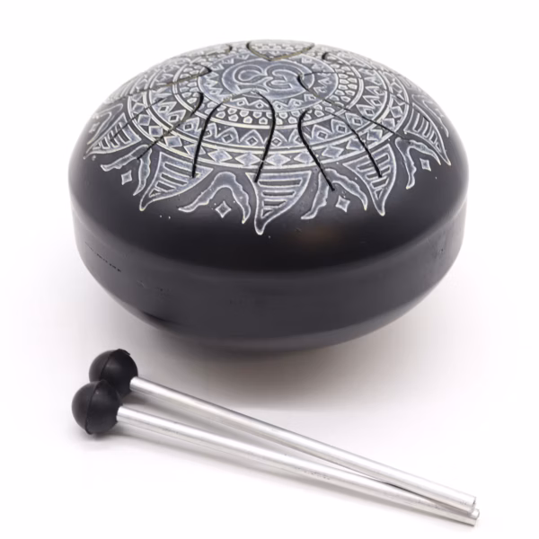 Steel Tongue Happy Drums Om Mandala Gravert - 16 cm - Bilde 5