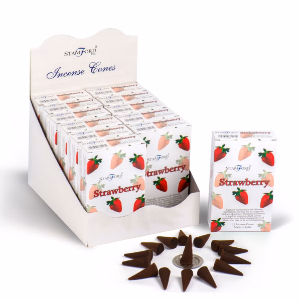 Stamford Premium Wierook Kegels - Aardbeiens - Afbeelding 2
