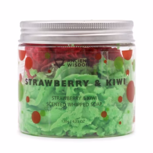 Strawberry & Kiwi Whipped Creme Sæbe 120g