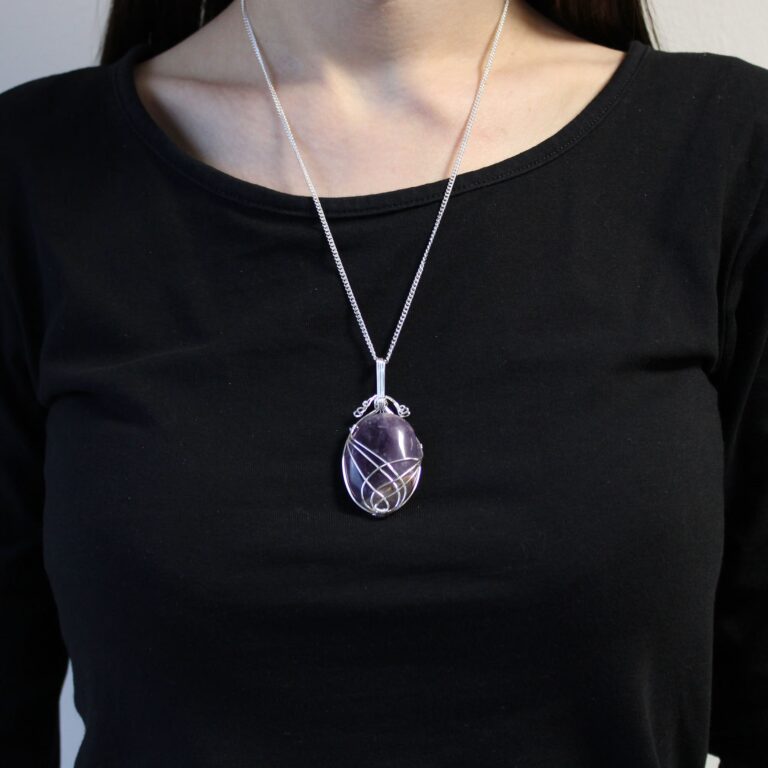 Swirl-Wrapped-Gemstone-Necklace-Amethyst