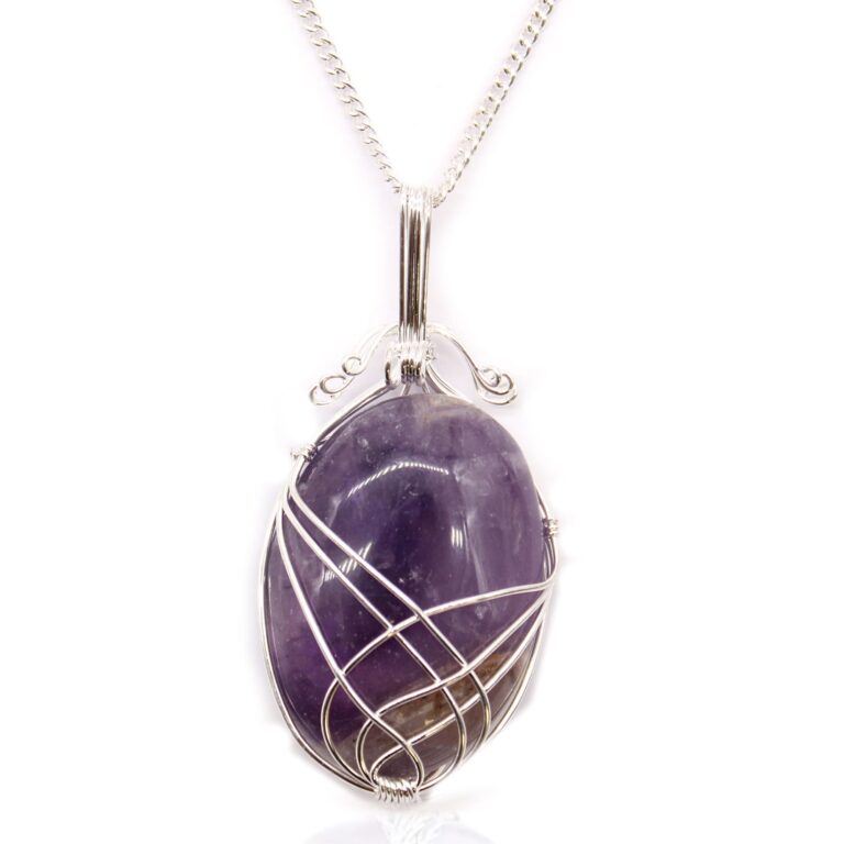 Swirl-Wrapped-Gemstone-Necklace-Amethyst