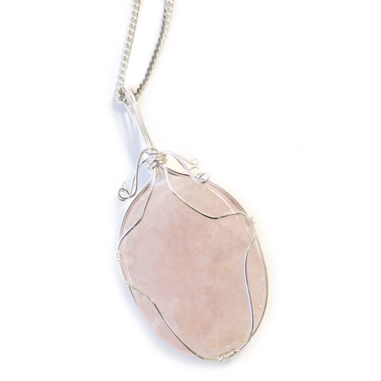 Swirl-Wrapped-Gemstone-Necklace-Rose-Quartz