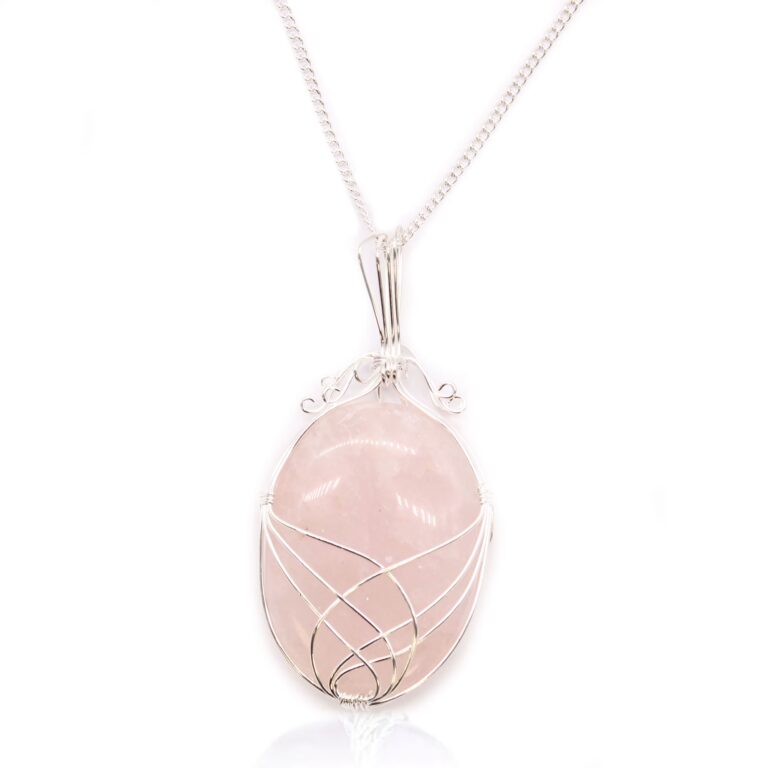 Swirl-Wrapped-Gemstone-Necklace-Rose-Quartz