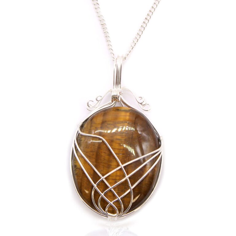 Swirl-Wrapped-Gemstone-Necklace-Tiger-Eye