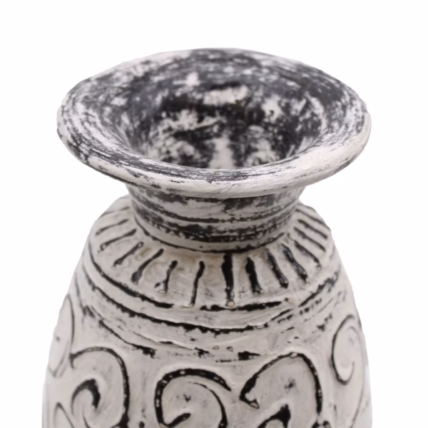 Virvelformet Vase - Kremfarget - Bilde 3