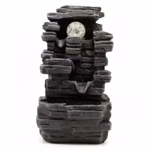 Bordfontene - 35 cm - Slab Rocks Formation & Crystal Ball