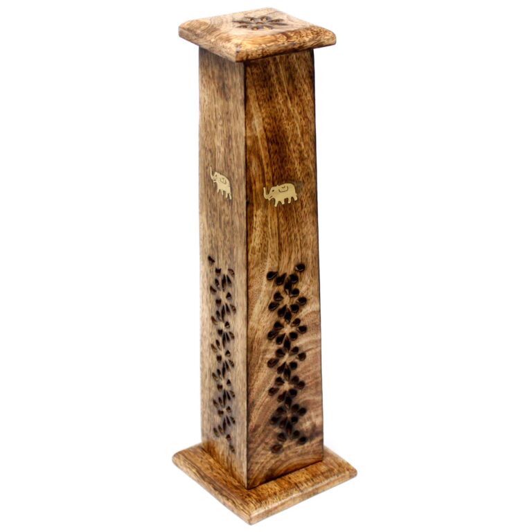 Tapered-Incense-Tower-Mango-Wood