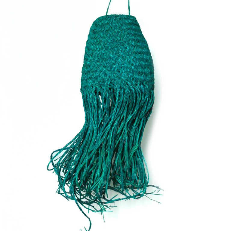 Teal-Braided-in-Doum-Suspension-Lamp-Shade-20x15cm