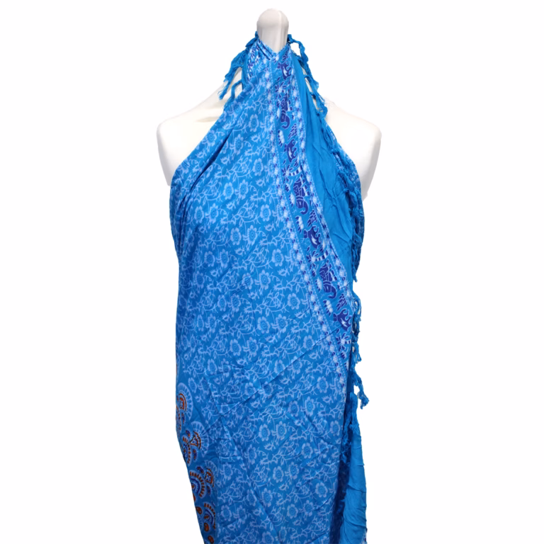 Teal-Orange-Mandela-Sarong