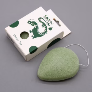 Esponja Konjac Gota - Té Verde - Protectora