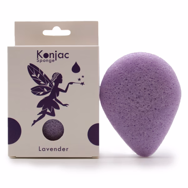 Teardrop Konjakk Svamp - Lavendel - Beroligende