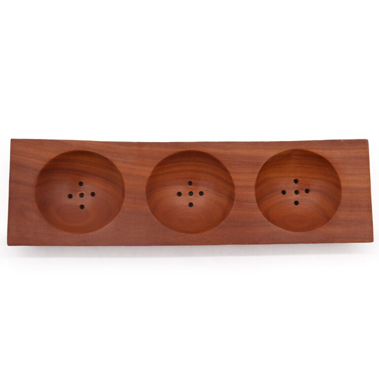 Three-Bay-Mahogany-Soap-Dish