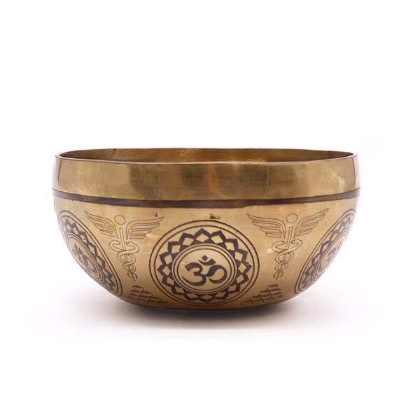 Tibetische Heilschale Mit Gravur – 16 Cm – 7 Chakra – Bild 7