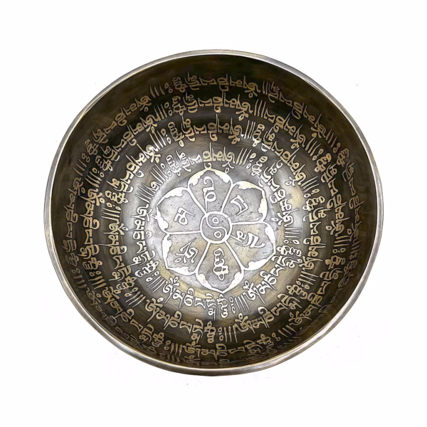 Tibetansk Healingsskål med Gravering - 16 cm - Mantra - Bilde 2