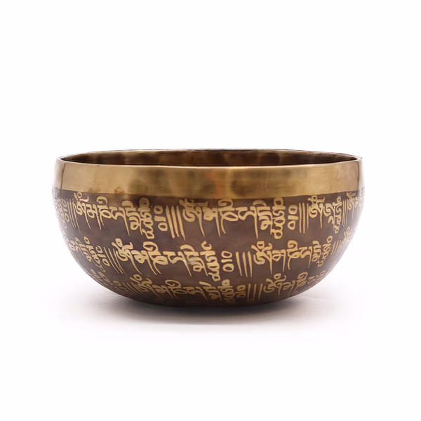 Tibetansk Healingsskål med Gravering - 16 cm - Mantra - Bilde 3