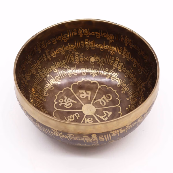 Tibetansk Healingsskål med Gravering - 16 cm - Mantra - Bilde 4