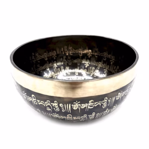 Tibetansk Healingsskål med Gravering - 16 cm - Mantra