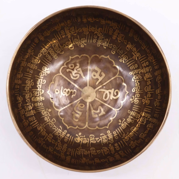 Tibetansk Healingsskål med Gravering - 16 cm - Mantra - Bilde 5