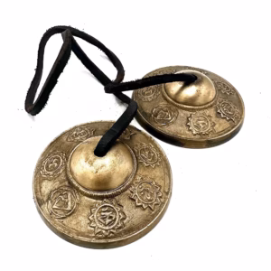 Tibetansk Tingsha - Seven Charkra - Ca. 7 cm