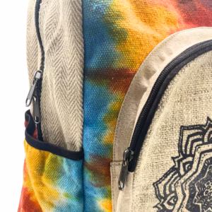 Tiedye Hemp Large Backpack - Mandala