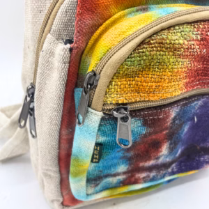 Tiedye Hemp Sling Skulderveske I Hamp