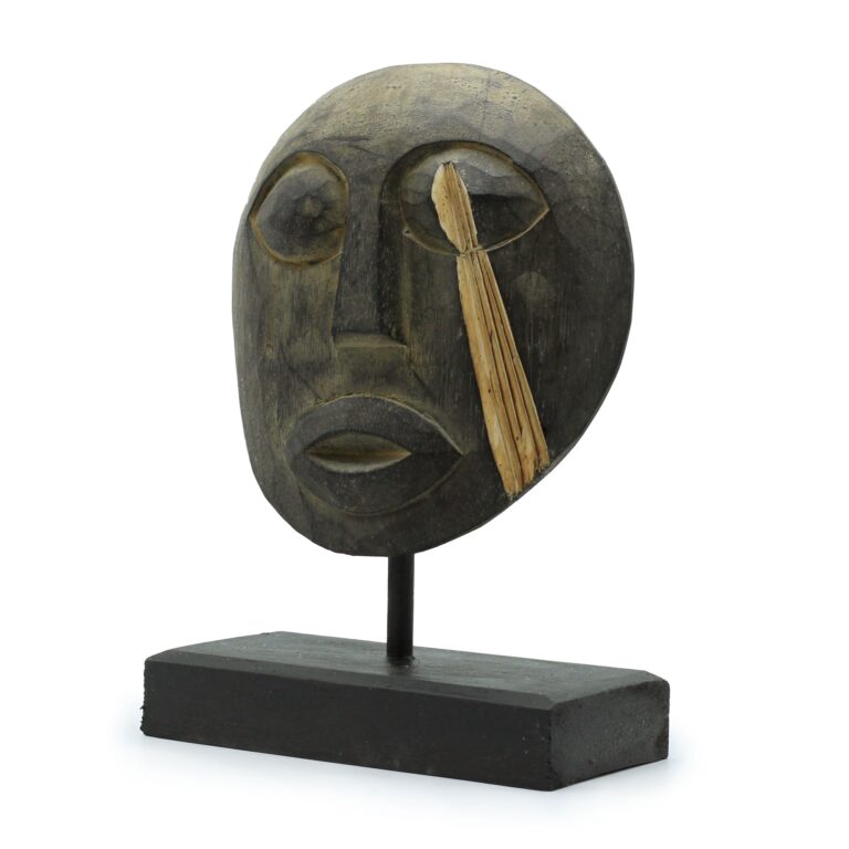 Timor-Tribal-Decorative-Mask-Antique-27x20cm