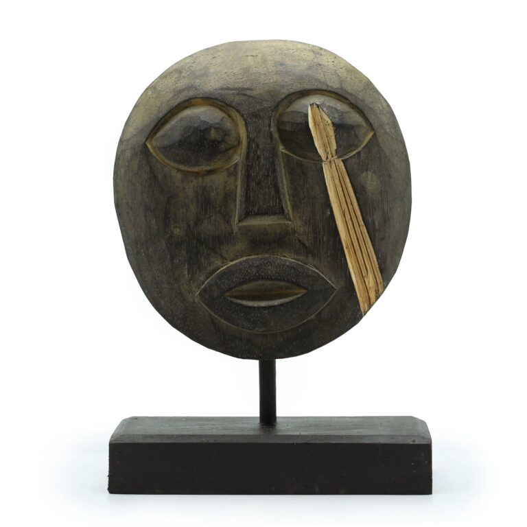 Timor-Tribal-Decorative-Mask-Antique-27x20cm