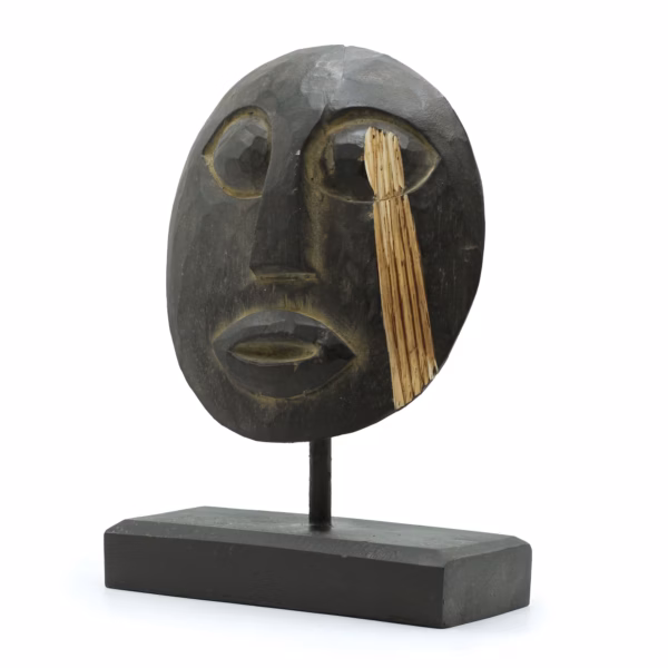 Timor Tribal Dekomaske - Schwarz 27X20Cm – Bild 3