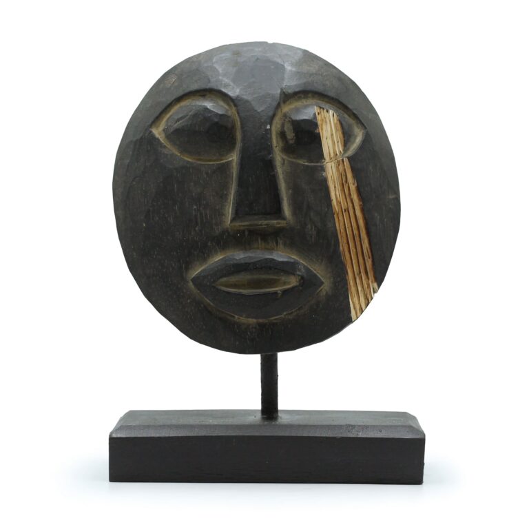 Timor-Tribal-Decorative-Mask-Black-27x20cm