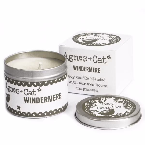 200G Sojawas Kaars In Blik Met Geschenkdoos- Windermere