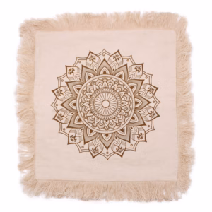 Traditional Mandala Kussen - Zwart