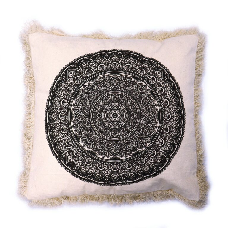 Traditional-Mandala-Cushion-45x45cm-black