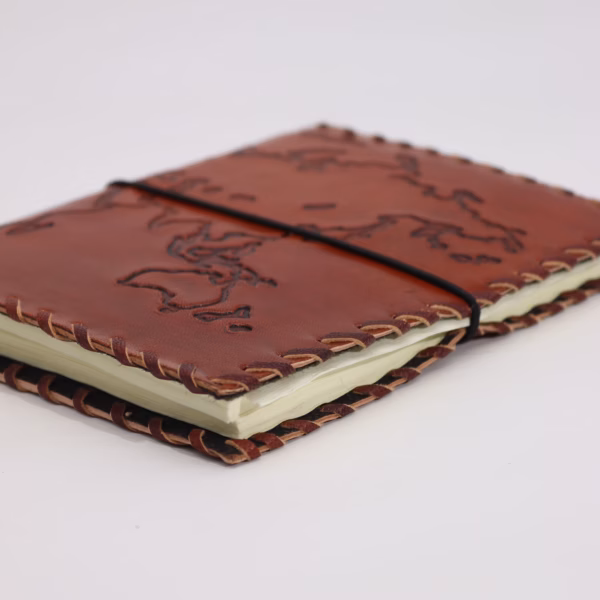 Reisedagbok med Omslag - Light Tan - 96 Sider - 17x13cm - Bilde 2