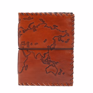 Reisedagbok med Omslag - Light Tan - 96 Sider - 17x13cm