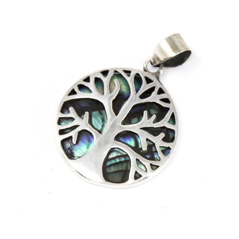 Tree-of-Life-Silver-Pendent-22mm-Abalone