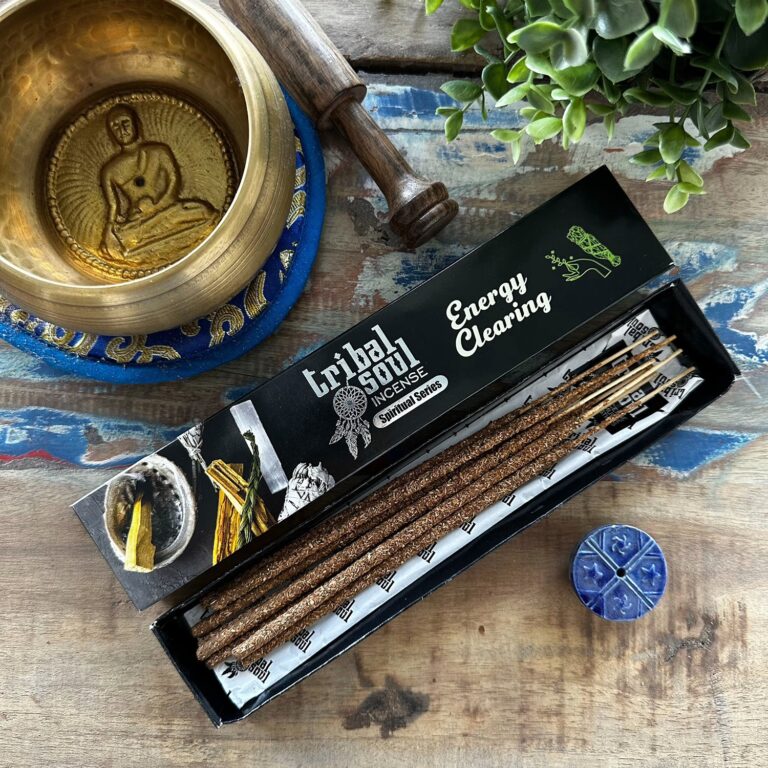 Tribal-Soul-Spiritual-Incense-Sticks-and-Ceramic-Holder-Energy-Clearing