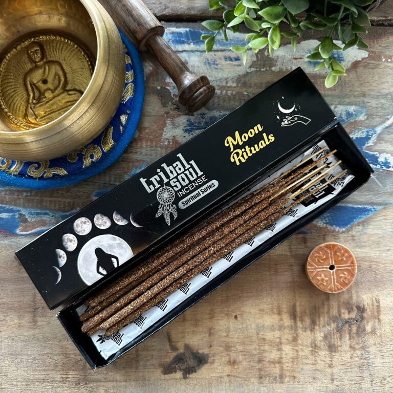 Tribal-Soul-Spiritual-Incense-Sticks-and-Ceramic-Holder-Moon-Ritual