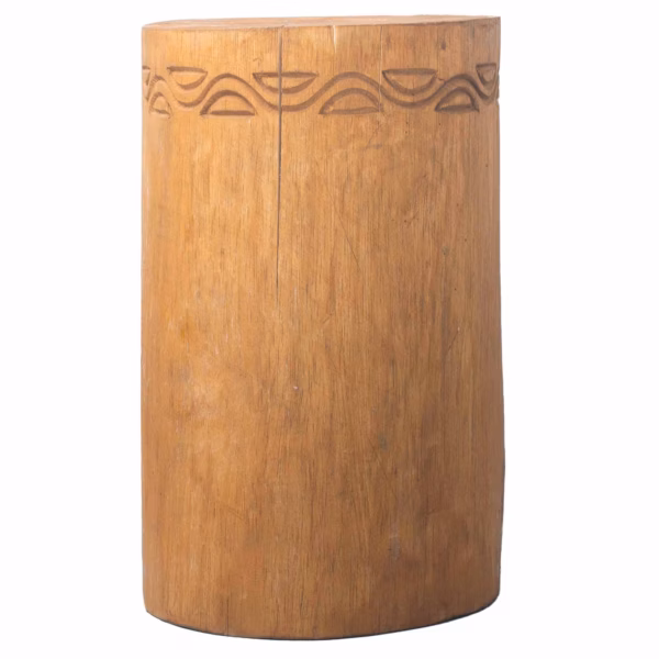 Taburete / Mesa Tribal - Albasia - Natural - Imagen 2