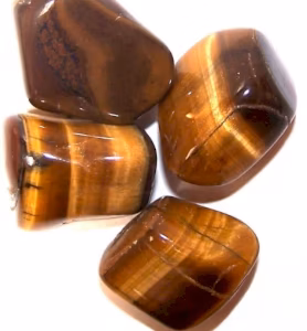 Pakke med 24 Tromlede Stener - Gold Tiger Eye M