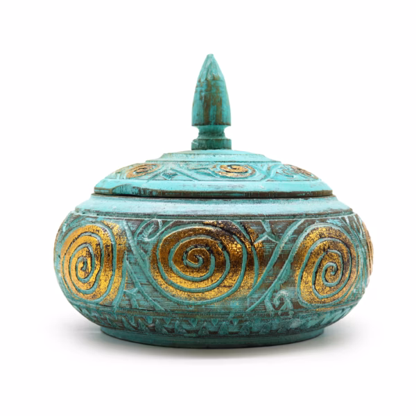 Turquoice Squat Sød Krukke -