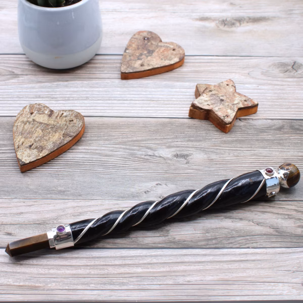 Twisted Healing Wand - Tigerøyestjerne I Kobber - Bilde 4
