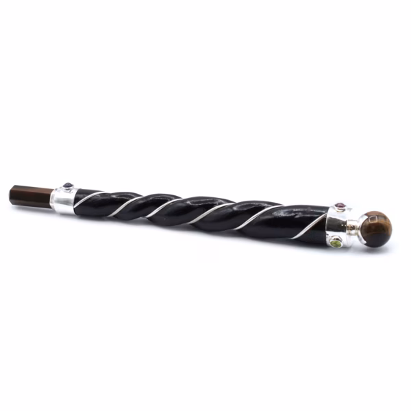 Twisted Healing Wand - Tigerøyestjerne I Kobber