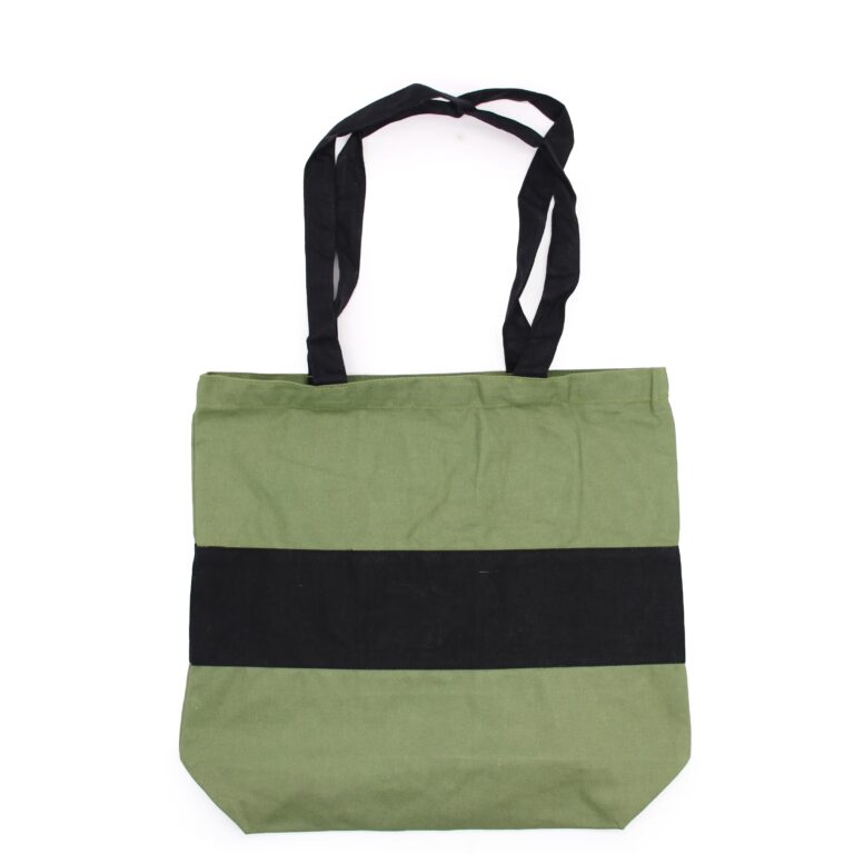 Two-Tone-Cotton-Bag-38x42x12cm-Green-Black-10oz