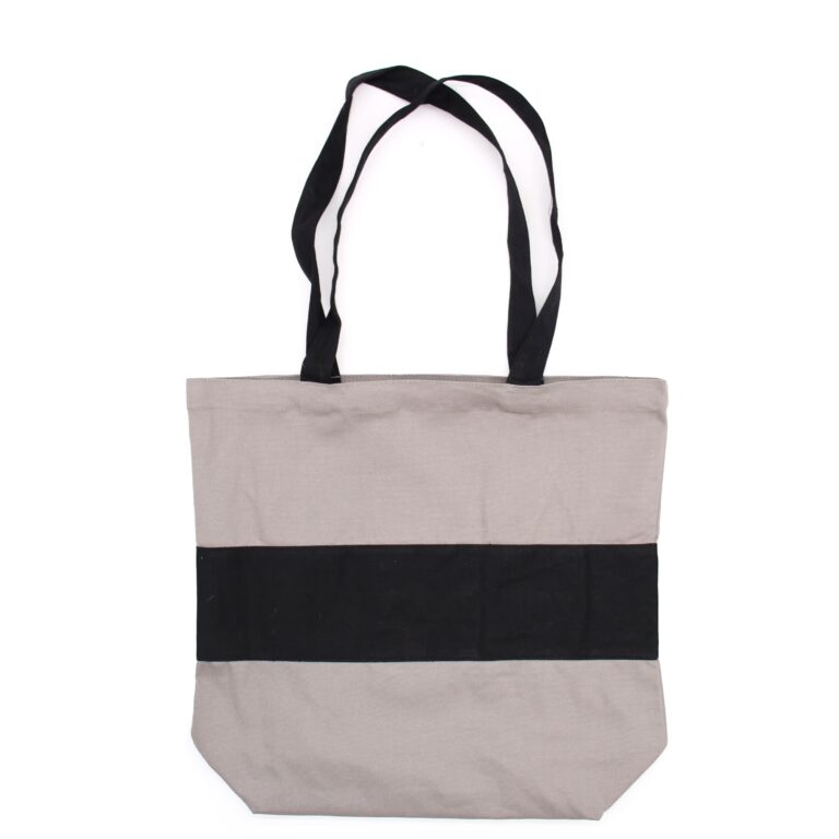 Two-Tone-Cotton-Bag-38x42x12cm-Grey-Black-10oz