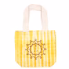 Tye-Dye Bomullspose (6Oz) - 38x42x12cm - Namaste Hands - Gul - Naturlig Håndtak