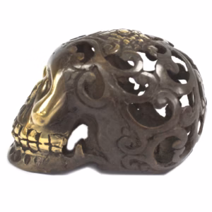 Calavera Vintage de Latón - Lrg