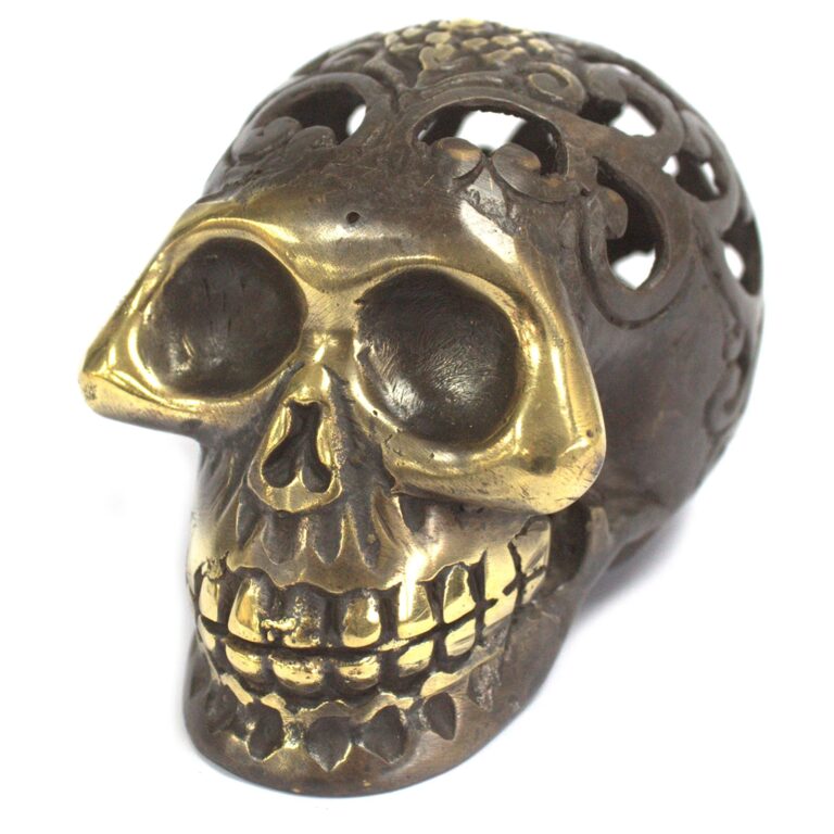 Vintage-Brass-Skull-Lrg
