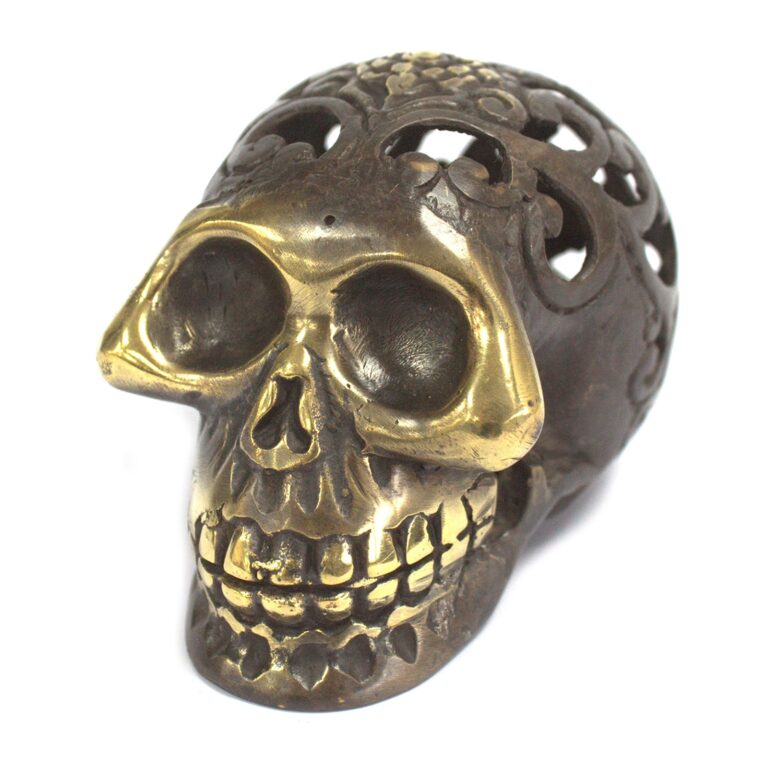 Vintage-Brass-Skull-Med